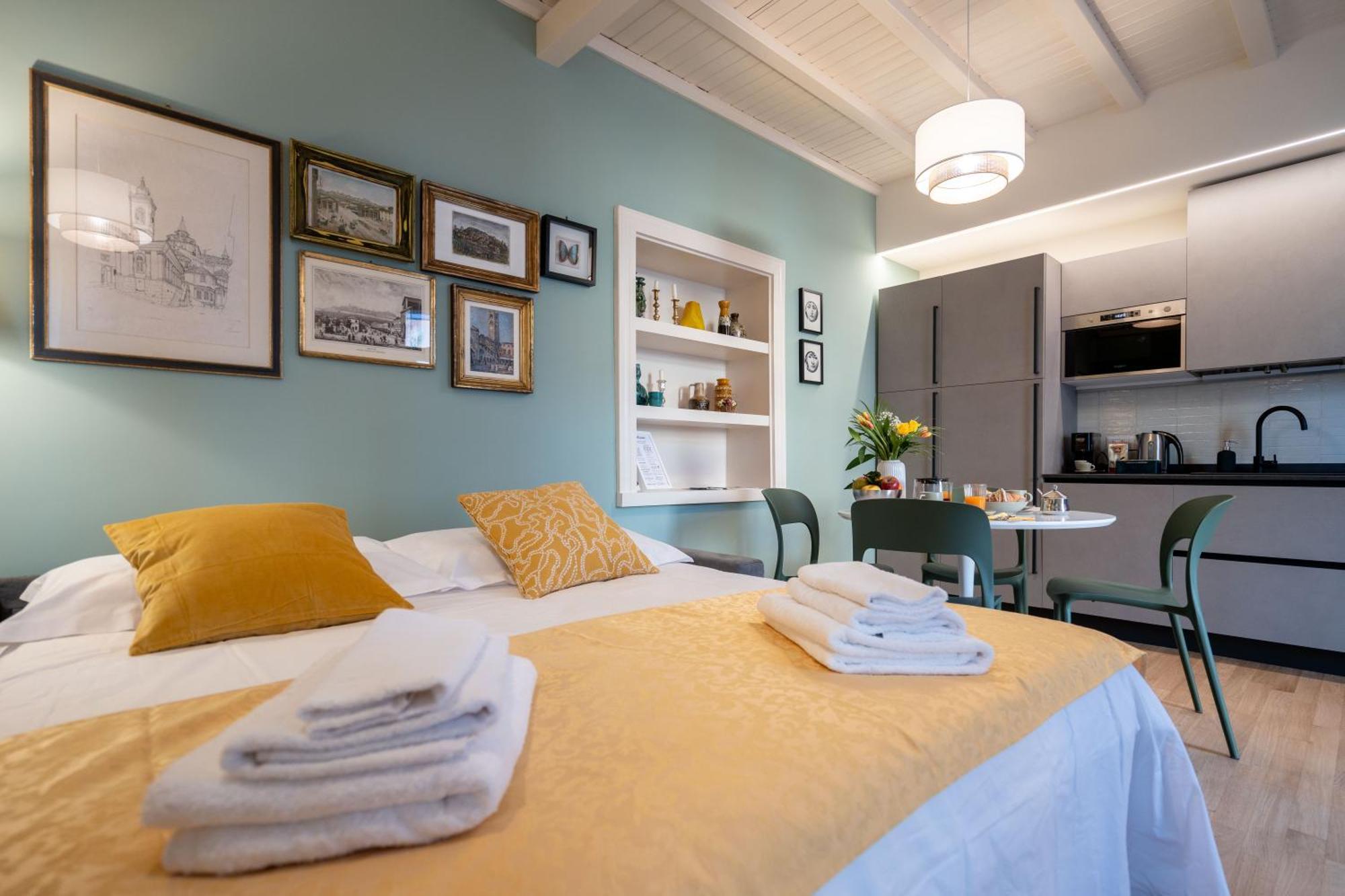La Farfalla Blu - Boutique Apartment 贝尔加莫 外观 照片